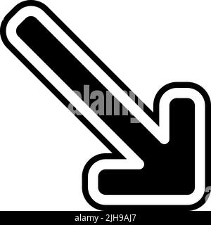 Pfeile diagonalen Pfeil . Stock Vektor