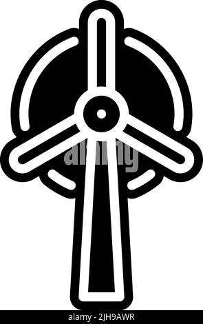 Wetter Windmühle . Stock Vektor