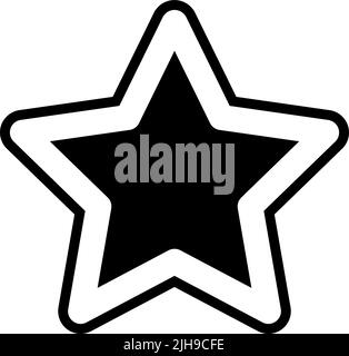 Einfacher ui-Stern. Stock Vektor