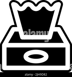 Badezimmer Tissue Box . Stock Vektor