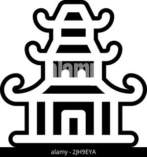 Drachenboot Festival chinesischer Tempel . Stock Vektor