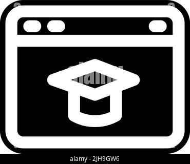 ELearning-Abschluss . Stock Vektor