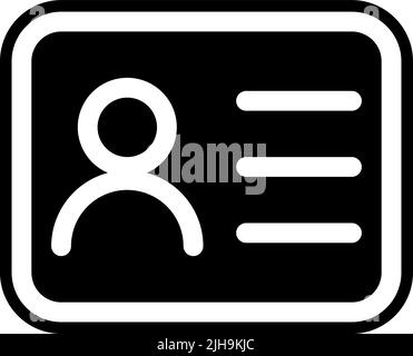 Login-id-Karte . Stock Vektor