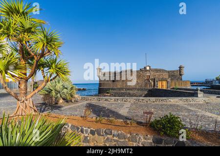 Castillo de San Juan Bautista in der Stadt Santa Cruz auf Teneriffa, Kanarische Inseln Stockfoto