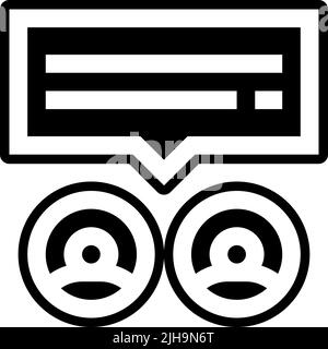 Social-Media-Gespräch . Stock Vektor