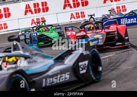 04 FRIJNS Robin (nld), Envision Racing, Audi e-tron FE07, Aktion beim New York City ePrix 2022, 8. Treffen der ABB FIA Formel E Weltmeisterschaft 2021-22, auf dem Brooklyn Street Circuit vom 14. Bis 17. Juli in New York, USA - Foto: Bastien Roux /DPPI/LiveMedia Stockfoto