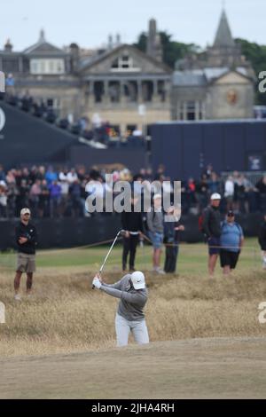 Fife, Schottland am 16. Juli 2022. Der nordirische Rory McIlroy während der dritten Runde der British Open Championship 150. auf dem St Andrews Old Course in Fife, Schottland, am 16. Juli 2022. Kredit: Koji Aoki/AFLO SPORT/Alamy Live Nachrichten Stockfoto