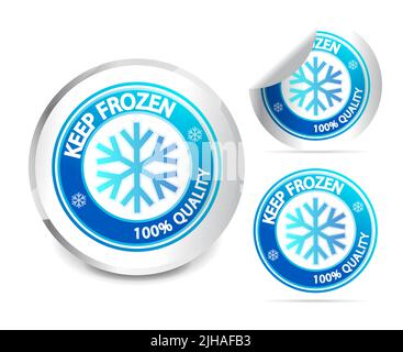 Vektor-Illustration. Kepp gefrorenen Label. Tag | Symbol | Symbol Stock Vektor