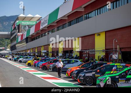 Illustration während der 9. Runde des Clio Cup Europe 2022, vom 14. Bis 17. Juli auf dem Autodromo Internazionale del Mugello in Scarperia e San Piero, Italien - Foto Alexandre Guillaumot / DPPI Stockfoto