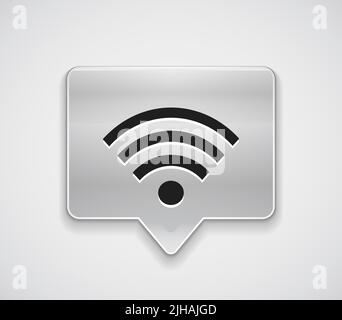 WiFi Verbindung Karte Locator. Eps10 Vektor-illustration Stock Vektor