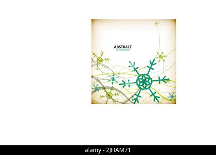 Vintage Winter Weihnachtskarte Stock Vektor