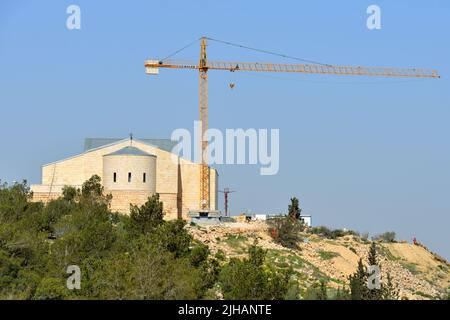 Gedächtniskirche von Moses auf dem Gipfel des Berges Nebo in Jordanien Stockfoto