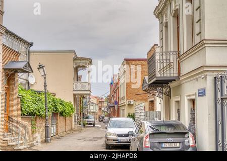 Tiflis Orientierungspunkte, HDR-Bild Stockfoto