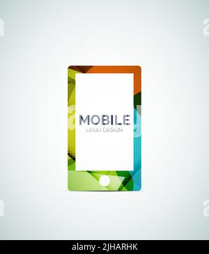 Smartphone-Logo, Branding-Logo-Design Stock Vektor