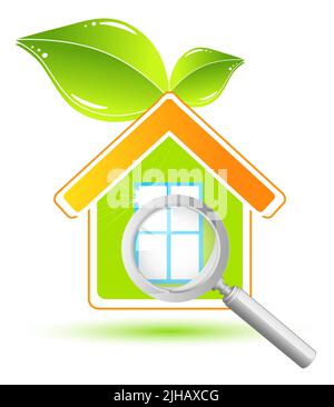 Abstrakt Grün Natur Eco Symbole Stock Vektor