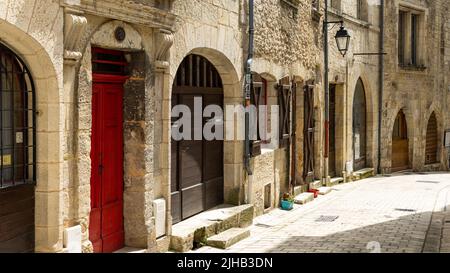 Malerische Straße in der Region Perigueux Dordogne im Südwesten Frankreichs Stockfoto