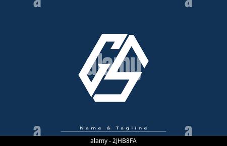 Alphabet Buchstaben Initialen Monogramm Logo GS , SG Stock Vektor