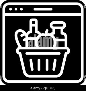 Bequemlichkeit Online-Shopping . Stock Vektor