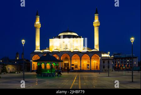 Selimiye Moschee, eine osmanische Moschee in Konya, Zentralanatolien in der Türkei Stockfoto