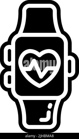 Healthcare Herzfrequenzsensor . Stock Vektor