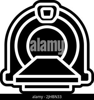 Krankenhaus und Gesundheitswesen CT-Scan . Stock Vektor