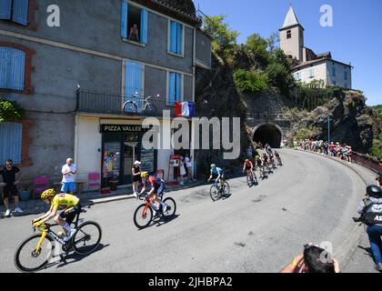 Rodez nach Carcassonne, Frankreich. 17.. Juli 2022. During Tour De France, stage 15, France, 17. July 2022, Credit:Pete Goding/Goding Images/Alamy Live News Stockfoto