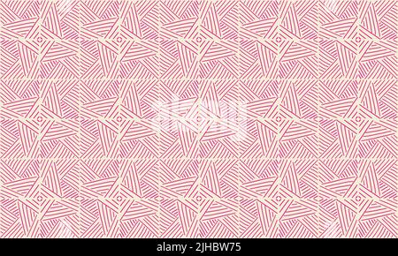 Handgezeichnetes Nahtloses Vektor-Hintergrundmuster Design. Perfekt für Stofftextur, Geschenkpapierkunst und Tapetendarstellung. Diese Vektorgrafik Stock Vektor