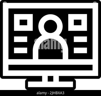Training und Coaching Videocall . Stock Vektor