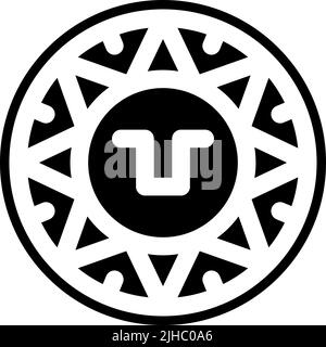 Alte Zivilisation aztec Kalender . Stock Vektor