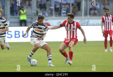 Duisburg, Deutschland. 17.. Juli 2022. firo : 07/17/2022, Fußball, 1.Bundesliga, 1.Liga, Saison 2022/2023, CUP of Traditions, Athletic Bilbao - MSV Duisburg Duels, Alaa Hamad Bakir Credit: dpa/Alamy Live News Stockfoto