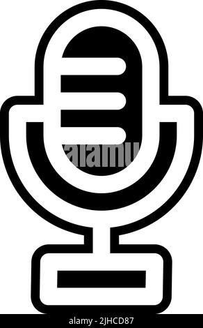 Netzwerkmikrofon . Stock Vektor
