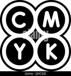 cmycmy wird gedruckt. Stock Vektor