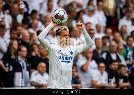 Kopenhagen, Dänemark. 17.. Juli 2022. Peter Ankersen (22) vom FC Kopenhagen beim Superliga-Spiel 3F zwischen dem FC Kopenhagen und AC Horsens in Parken in Kopenhagen. (Foto: Gonzales Photo/Alamy Live News Stockfoto