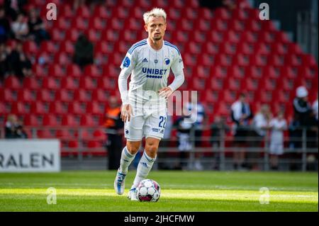 Kopenhagen, Dänemark. 17.. Juli 2022. Peter Ankersen (22) vom FC Kopenhagen beim Superliga-Spiel 3F zwischen dem FC Kopenhagen und AC Horsens in Parken in Kopenhagen. (Foto: Gonzales Photo/Alamy Live News Stockfoto