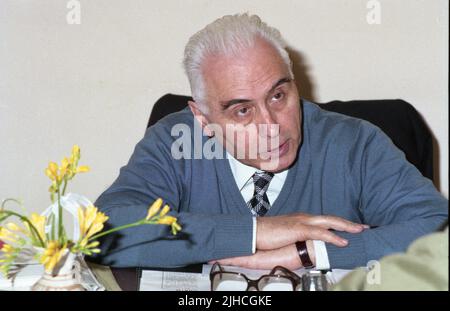 Rumänischer Politiker Radu Câmpeanu, 1990 Stockfoto