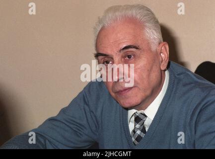 Rumänischer Politiker Radu Câmpeanu, 1990 Stockfoto