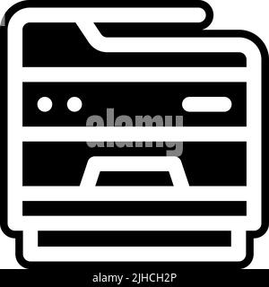 Arbeitsplatz Kopierer . Stock Vektor