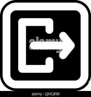 Pfeil abmelden . Stock Vektor