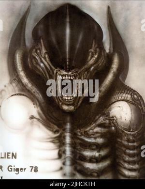 H. R. GIGER ALIEN ARTWORK, ALIEN, 1979 Stockfoto