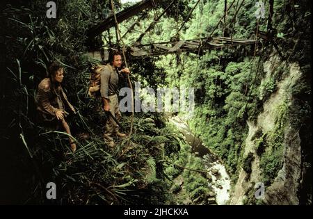 KATHLEEN TURNER, Michael Douglas, Romancing den Stein, 1984 Stockfoto