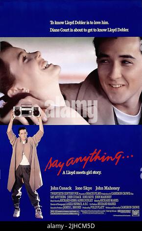 IONE SKYE, John CUSACK POSTER, alles zu sagen, was..., 1989 Stockfoto