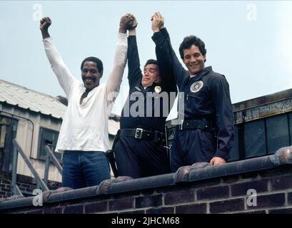 BUBBA SMITH, G.W. BAILEY, Steve Guttenberg, Police Academy, 1984 Stockfoto