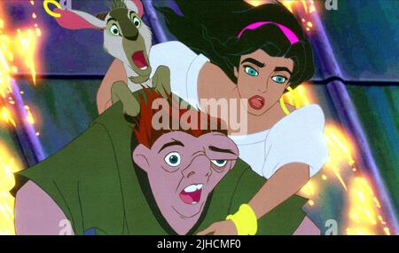 QUASIMODO, DJALI, Esmeralda, der Glöckner von Notre Dame, 1996 Stockfoto