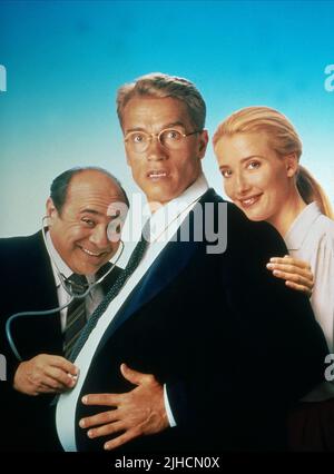 DANNY DEVITO, ARNOLD SCHWARZENEGGER, Emma Thompson, JUNIOR, 1994 Stockfoto