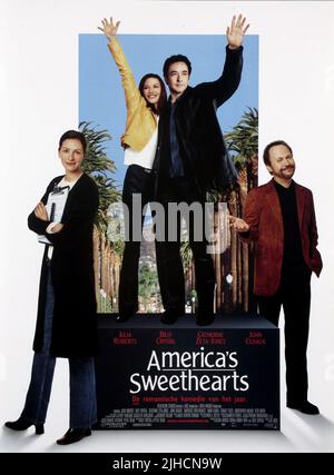 JULIA ROBERTS, Catherine Zeta Jones, John Cusack, Billy Crystal, Plakat, AMERIKAS SCHATZE, 2001 Stockfoto