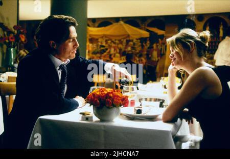 HUGH GRANT, RENEE ZELLWEGER, Bridget Jones - Schokolade zum Frühstück, 2001 Stockfoto