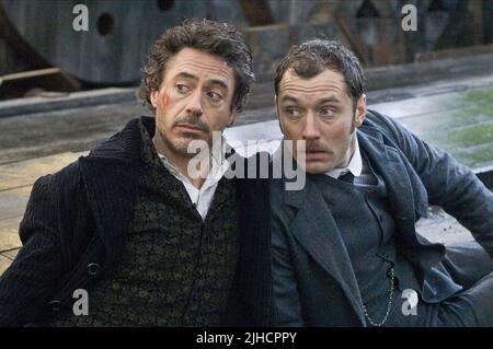 ROBERT Downey Jr., JUDE LAW, SHERLOCK HOLMES, 2009 Stockfoto