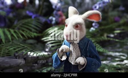 DAS WEISSE KANINCHEN, ALICE IM WUNDERLAND, 2010 Stockfoto