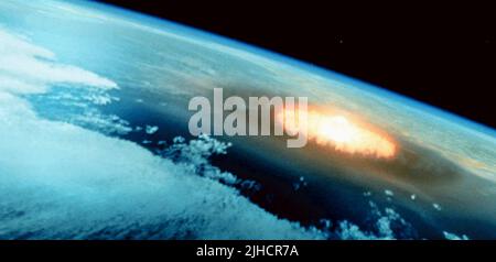 METEOR HITS ERDE, Deep Impact, 1998 Stockfoto