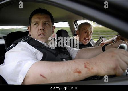 NICK FROST SIMON PEGG, HOT FUZZ, 2007 Stockfoto